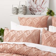 Medallion Vintage Washed Tufted Cotton European Pillowcase